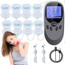 Portable Muscle Massager with 8 Pads for Everyday Pain Relief and Recovery - Grey