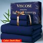 Bamboo Cooling Sheet Set for Hot Sleepers with Deep Pocket Fit - Size: Twin
