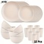 Lightweight Unbreakable Dinnerware Set for Everyday and Outdoor Use - 32/16pcs