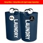 2-Pack Foldable Laundry Baskets with Raised Design for Easy Loading