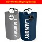 2-Pack Foldable Laundry Baskets with Raised Design for Easy Loading