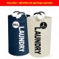 2-Pack Foldable Laundry Baskets with Raised Design for Easy Loading
