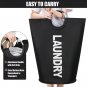 2-Pack Foldable Laundry Baskets with Raised Design for Easy Loading
