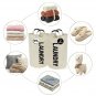 (2-Pack) Large Collapsible Laundry Baskets with Handles for Easy Carry and Storage (Off-white)