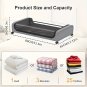 Rolling Under Bed Storage Bins With Lid, Space Saving Organizer Set