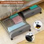 Rolling Under Bed Storage Bins With Lid, Space Saving Organizer Set