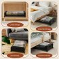 Rolling Under Bed Storage Bins With Lid, Space Saving Organizer Set