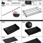Rolling Under Bed Storage Bins With Lid, Space Saving Organizer Set