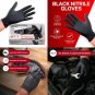 Black Nitrile Disposable Gloves 200 Count, Durable Latex-Free Protection