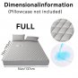 Luxury Waterproof Mattress Protector with Deep Pocket & Non-Slip Fit (No Pillowcase) - Dove grey