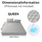 Luxury Waterproof Mattress Protector with Deep Pocket & Non-Slip Fit (No Pillowcase) - Dove grey