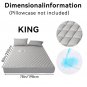 Luxury Waterproof Mattress Protector with Deep Pocket & Non-Slip Fit (No Pillowcase) - Dove grey