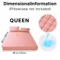 Luxury Waterproof Mattress Protector with Deep Pocket & Non-Slip Fit (No Pillowcase) - Pink