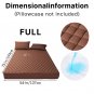 Luxury Waterproof Mattress Protector with Deep Pocket & Non-Slip Fit (No Pillowcase) - Brown-1