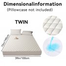 Luxury Waterproof Mattress Protector with Deep Pocket & Non-Slip Fit (No Pillowcase) - White