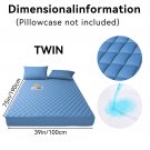 Luxury Waterproof Mattress Protector with Deep Pocket & Non-Slip Fit (No Pillowcase) - Blue Luxury Waterproof Mattress Protector with Deep Pocket & Non-Slip Fit (No Pillowcase) - Blue
