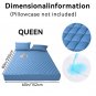 Luxury Waterproof Mattress Protector with Deep Pocket & Non-Slip Fit (No Pillowcase) - Blue