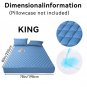 Luxury Waterproof Mattress Protector with Deep Pocket & Non-Slip Fit (No Pillowcase) - Blue