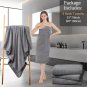 4-Pack Extra Large Bath Towels, Soft & Absorbent XL Shower Towels - Gray