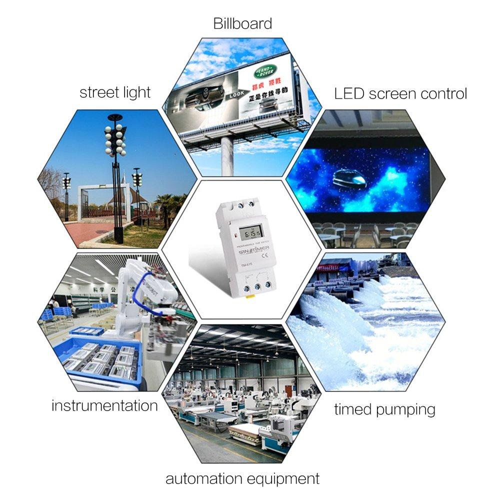 TE SINOTIMER TM616W-2 30A 220V Electronic Programmable Digital Control ...