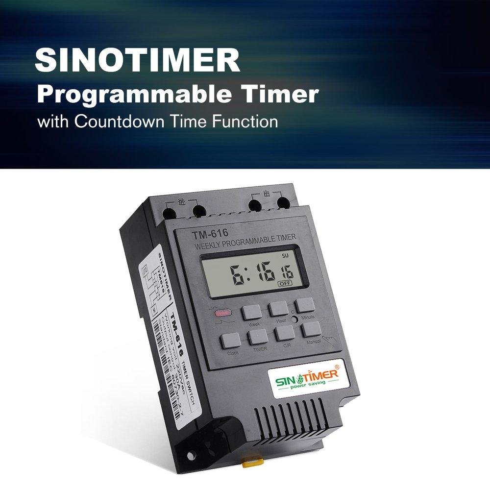 TE SINOTIMER TM616W-2 30A 220V Electronic Programmable Digital Control ...