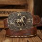Vintage Retro Belts for Men &acirc;�� Western-style Rodeo Cowboy Running Horse buckles Belt (25-42 Inch)