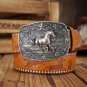 Vintage Retro Belts for Men &acirc;�� Western-style Rodeo Cowboy Running Horse buckles Belt (25-42 Inch)