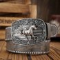 Vintage Retro Belts for Men &acirc;�� Western-style Rodeo Cowboy Running Horse buckles Belt (25-42 Inch)