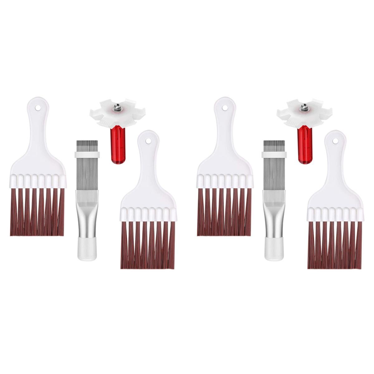 8 Pieces Air Conditioner Condenser Fin Cleaning Brush AC Fin Comb ...