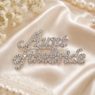 Aunt of the Bride Brooch Silver Rhinestone Crystal Pin Wedding Jewelry Gift for Aunt