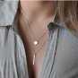Triple Strand Silver Plated Necklace