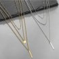 Triple Strand Silver Plated Necklace