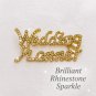 Wedding Planner Brooch Gold Rhinestone Crystal Pin Wedding Jewelry Gift for Wedding Planner