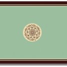 Briday Wrapping Paper - Henna Coin Design in Green