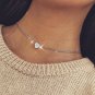 Silver Plated Crystal Heart Necklace