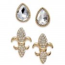 Charter Club Gold-Tone 2-Pc. Set Crystal St Gold