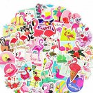 Divine Kids 50 Flamingo Themed Waterproof Stickers Set for decorating