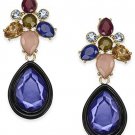 INC International Concepts I.N.C. Two-Tone Multi-Stone Drop Earrings