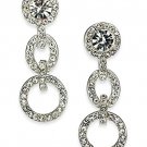 Charter Club Silver-Tone Pavé Link Linear Earrings