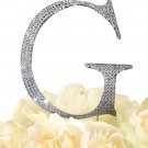 Rhinestone Cake Topper - Unik Occasions Letter G - Large - Silver Rhinestone Cake Topper - Unik Occasions Letter G - Large - Silver