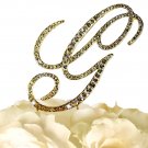 Rhinestone Cake Topper - Victorian Letter G - Large - Gold Rhinestone Cake Topper - Victorian Letter G - Large - Gold
