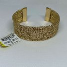 Charter Club 7" Gold Tone Twisted Wire Cuff Bracelet M802 $44
