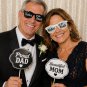 Wedding Photo Booth Glasses Set, Mother and Father of the Bride Groom Sunglasses, Bridal Party Props