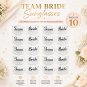 Team Bride Glasses Set of 10 Bachelorette Party Sunglasses Bridal Shower Photo Props