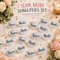 Team Bride Glasses Set of 10 Bachelorette Party Sunglasses Bridal Shower Photo Props