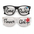Ring Bearer and Flower Girl Glasses Set Wedding Photo Prop Funny Kids Bridal Party Accessory Ring Bearer and Flower Girl Glasses Set Wedding Photo Prop Funny Kids Bridal Party Accessory