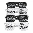 Wedding Photo Booth Glasses Set, Mother and Father of the Bride Groom Sunglasses, Bridal Party Props Wedding Photo Booth Glasses Set, Mother and Father of the Bride Groom Sunglasses, Bridal Party Props