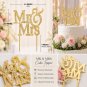 Mr & Mrs Rhinestone Cake Topper Wedding Cake Decoration Gold