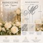 Rhinestone Letter M Cake Topper Silver Monogram Wedding Cake Decoration Bridal Shower Decor