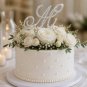 Rhinestone Letter M Cake Topper Silver Monogram Wedding Cake Decoration Bridal Shower Decor